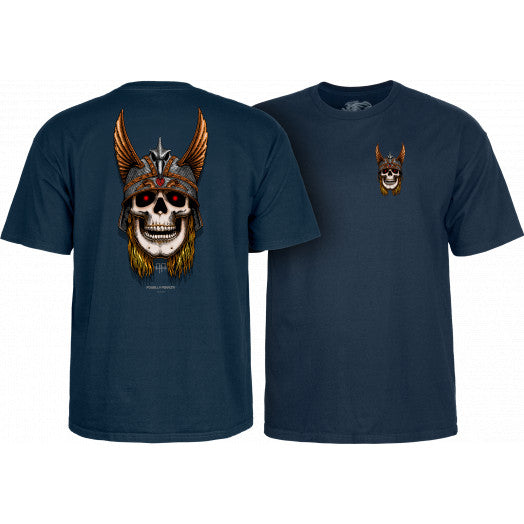 POWELL PERALTA S/S T-SHIRT NAVY - ANDERSON SKULL - The Drive Skateshop