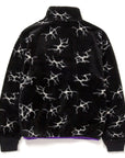 HUF QUAKE SHERPA QUARTER ZIP BLACK