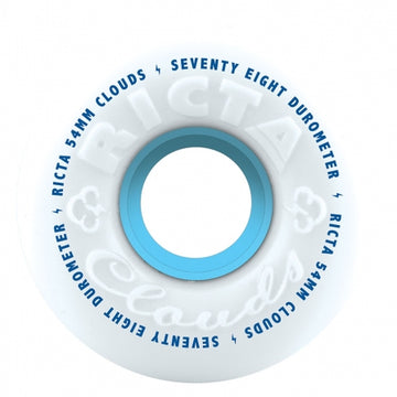 RICTA WHEELS CLOUDS WHITE 78A (52MM/54MM/56MM/60MM) - The Drive Skateshop