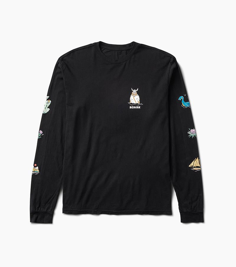 ROARK SCUTTLED SOULS LONGSLEEVE BLACK - The Drive Skateshop