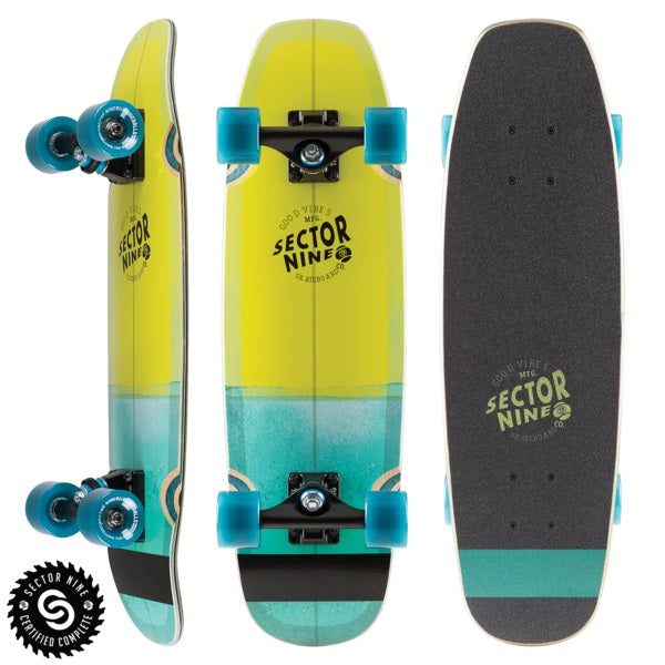 SECTOR 9 - SESSION BAT RAY GREEN 26.25&quot; - The Drive Skateshop