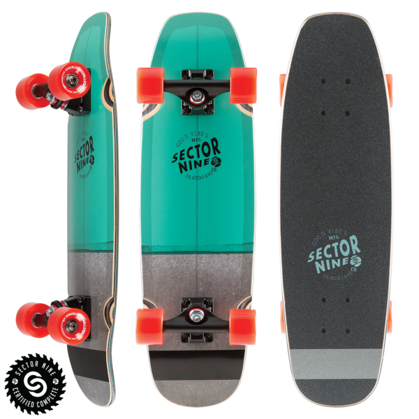 SECTOR 9 - SESSION BAT RAY TEAL 26.25&quot; - The Drive Skateshop