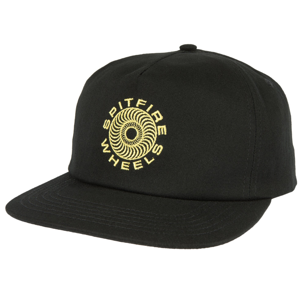 SPITFIRE CLASSIC 87 SWIRL SNAPBACK BLACK/YELLOW