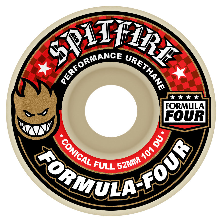 SPITFIRE WHEELS FORMULA 4 CONICAL FULL 101A (52MM/54MM) - The Drive Skateshop