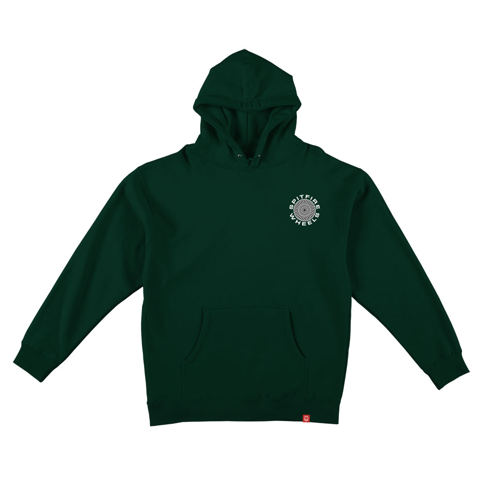 SPITFIRE CLASSIC SWIRL PULLOVER DARK GREEN/WHITE - The Drive Skateshop