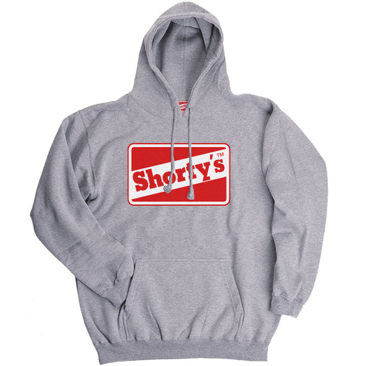 SHORTYS HOODY - OG LOGO GREY - The Drive Skateshop