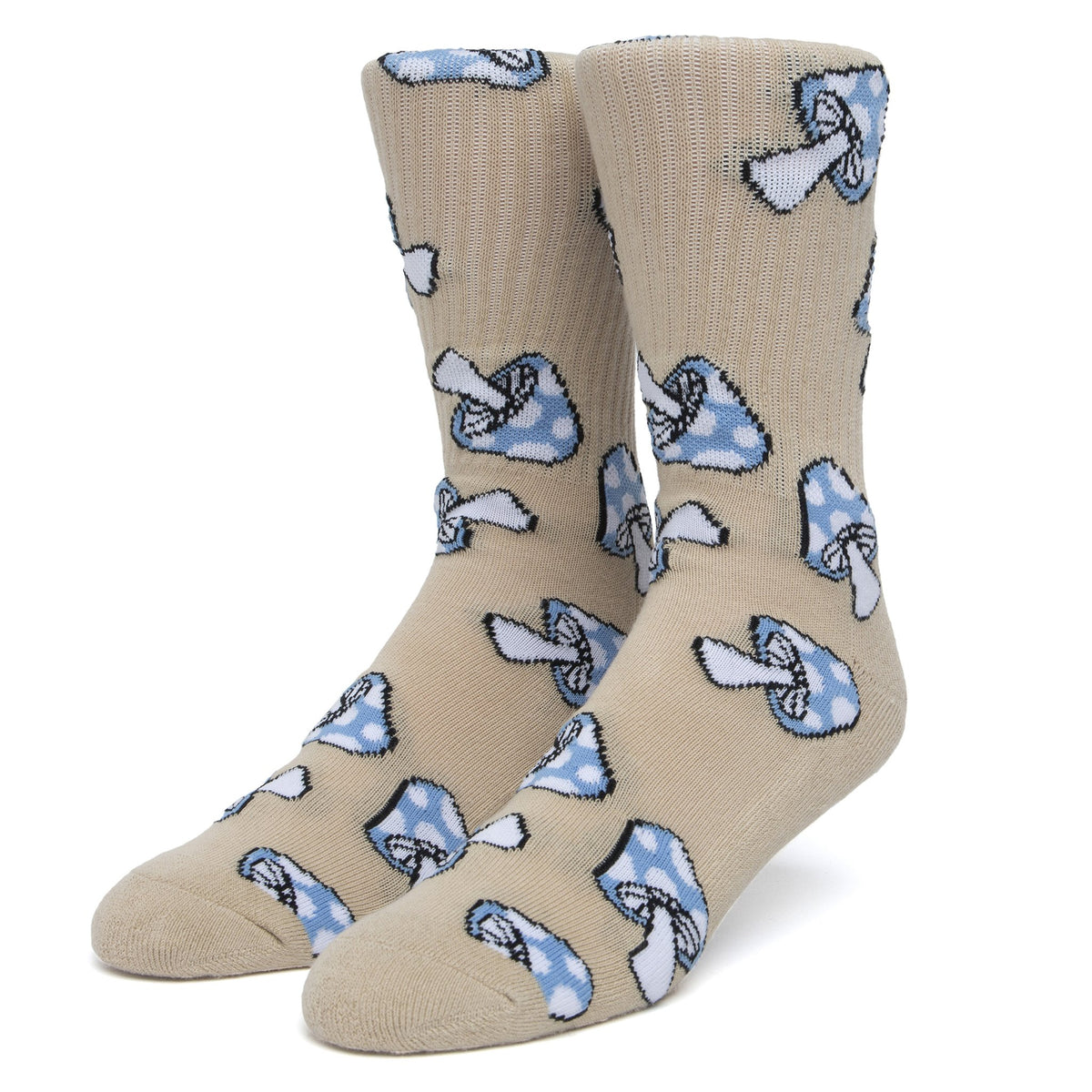 HUF SHROOMS SOCK TAN - The Drive Skateshop