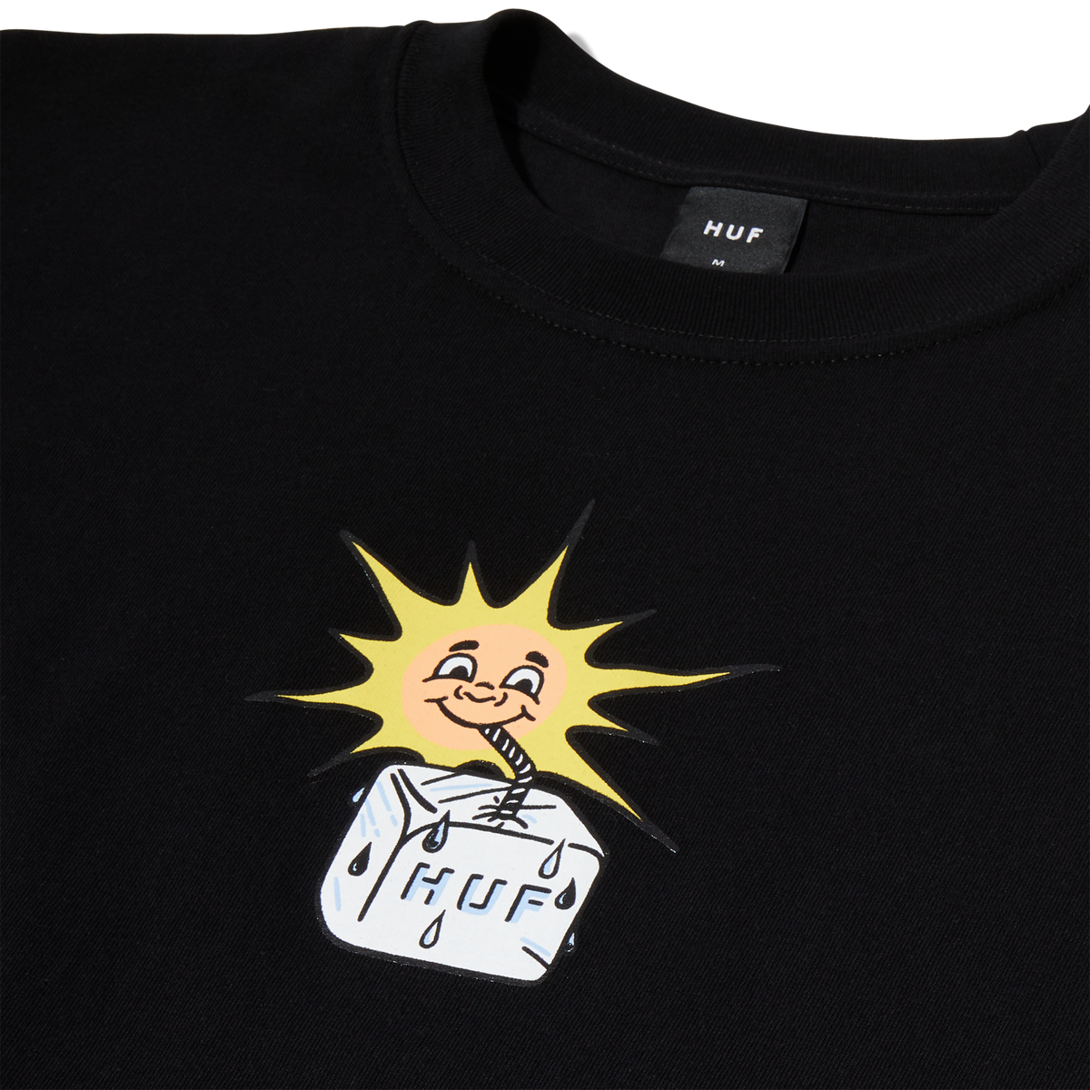 HUF SIPPIN SUN S/S TEE BLACK