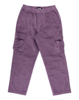 WELCOME CHAMBER CORDUROY CARGO PANT BERRY