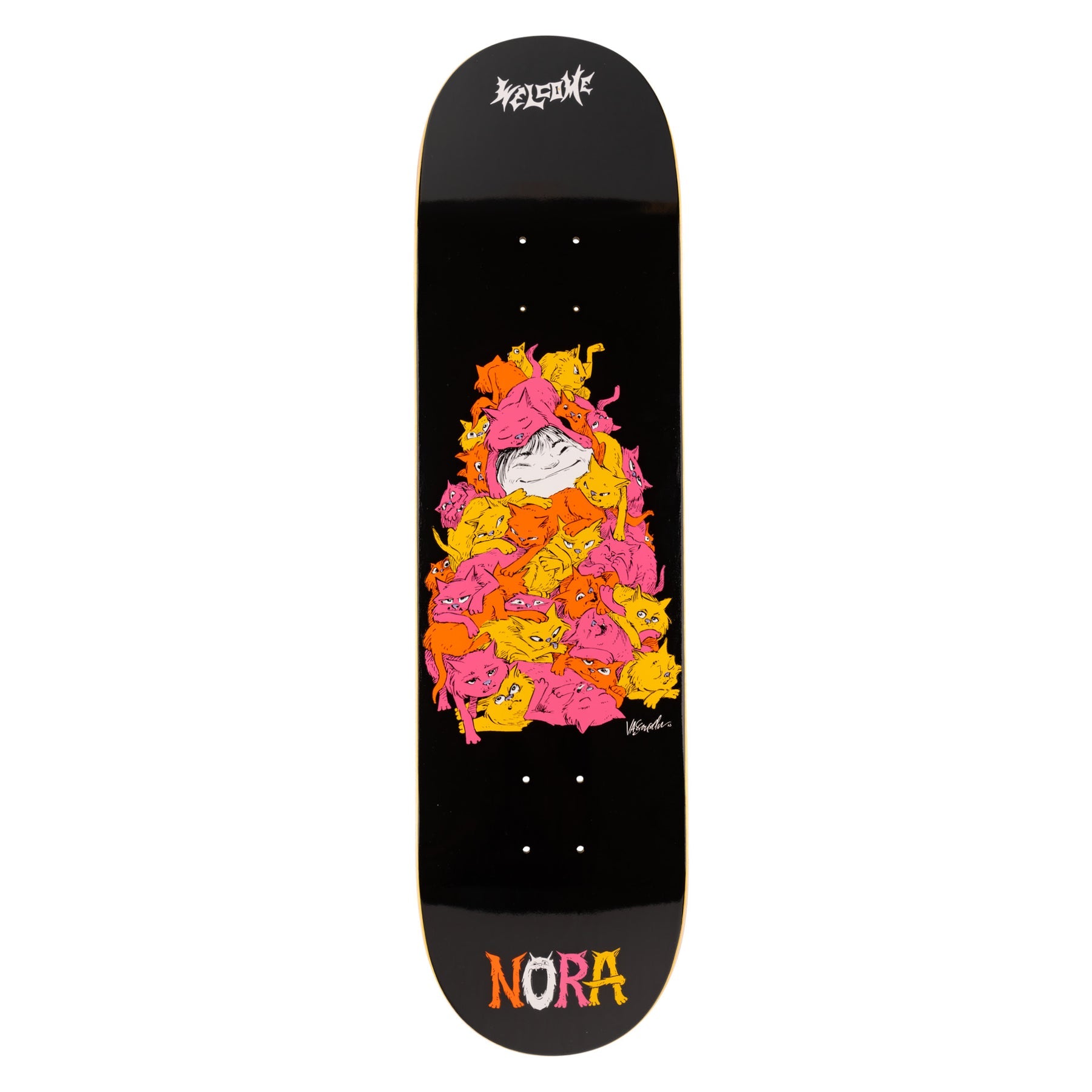 WELCOME DECK PURR PILE NORA (8.25&quot;)
