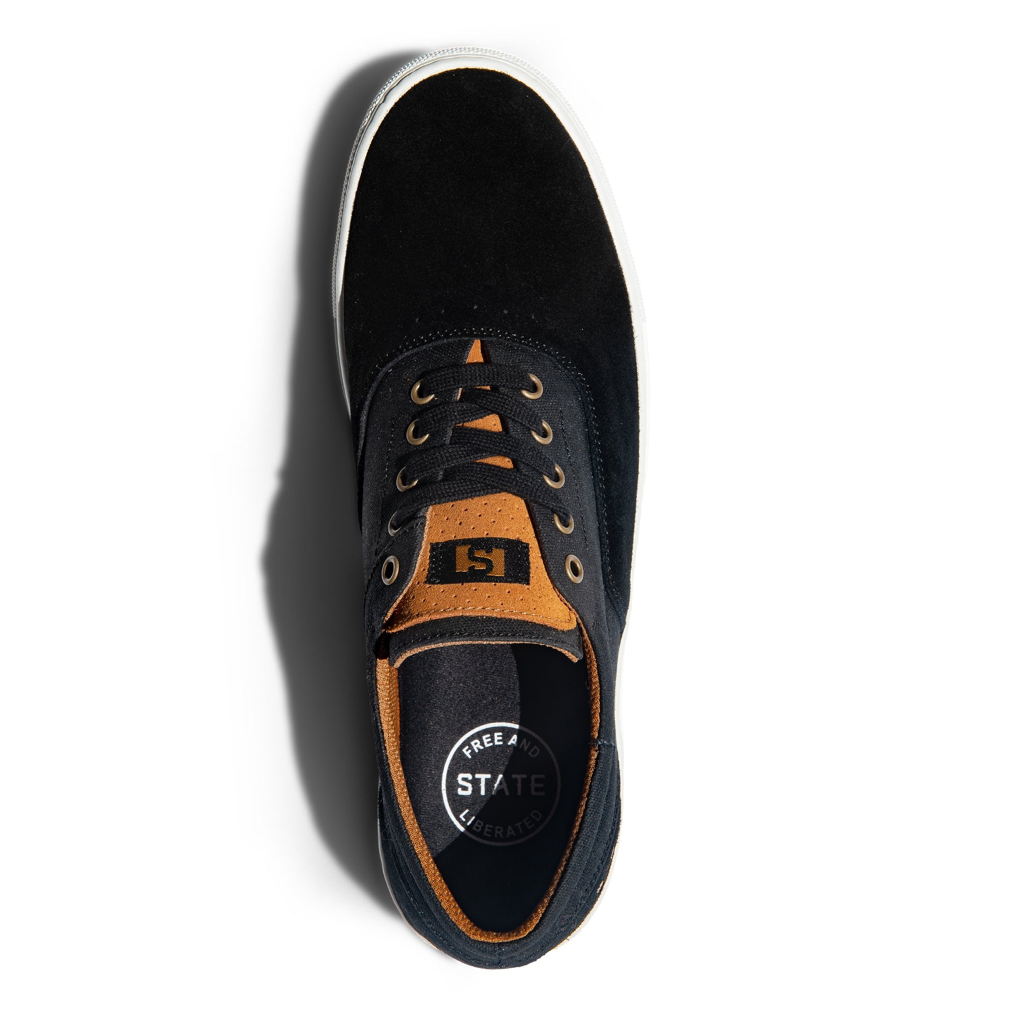 STATE FOOTWEAR PACIFICA CUP SOLE BLACK/WHITE - The Drive Skateshop