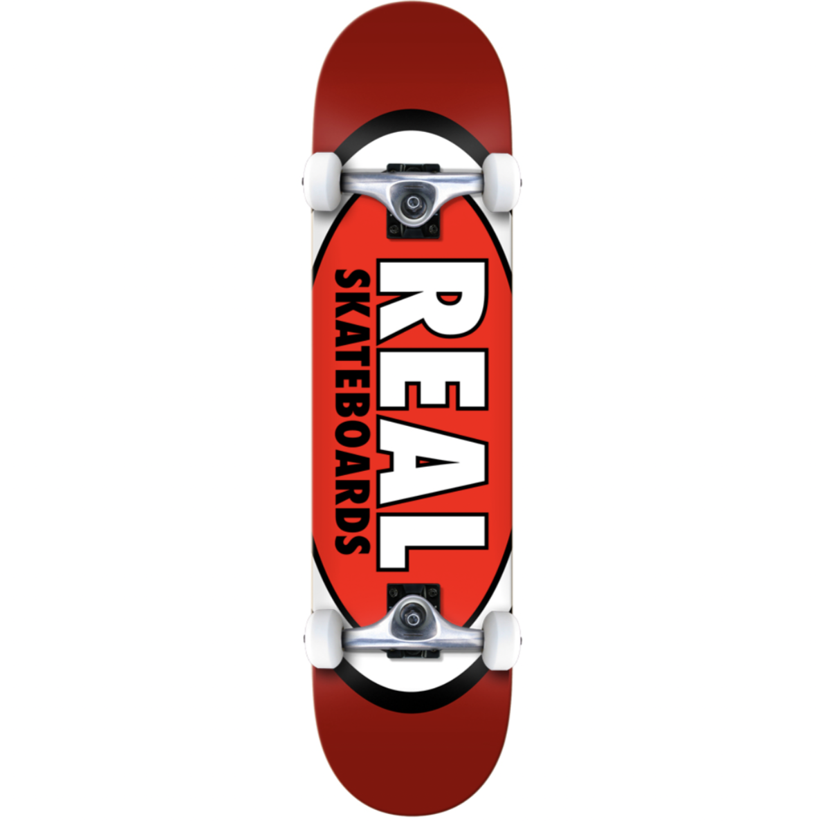 REAL COMPLETE - CLASSIC OVAL RED MINI (7.3&quot;) - The Drive Skateshop