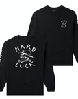 HARD LUCK L/S T-SHIRT - OG LOGO BLACK - The Drive Skateshop