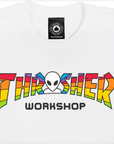 THRASHER X AWS SPECTRUM TEE WHITE - The Drive Skateshop