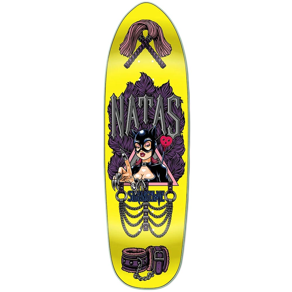 STRANGLOVE DECK NATAS KAUPAS GUEST MODEL YELLOW - AUTOGRAPHED BY SEAN CLIVER (10")