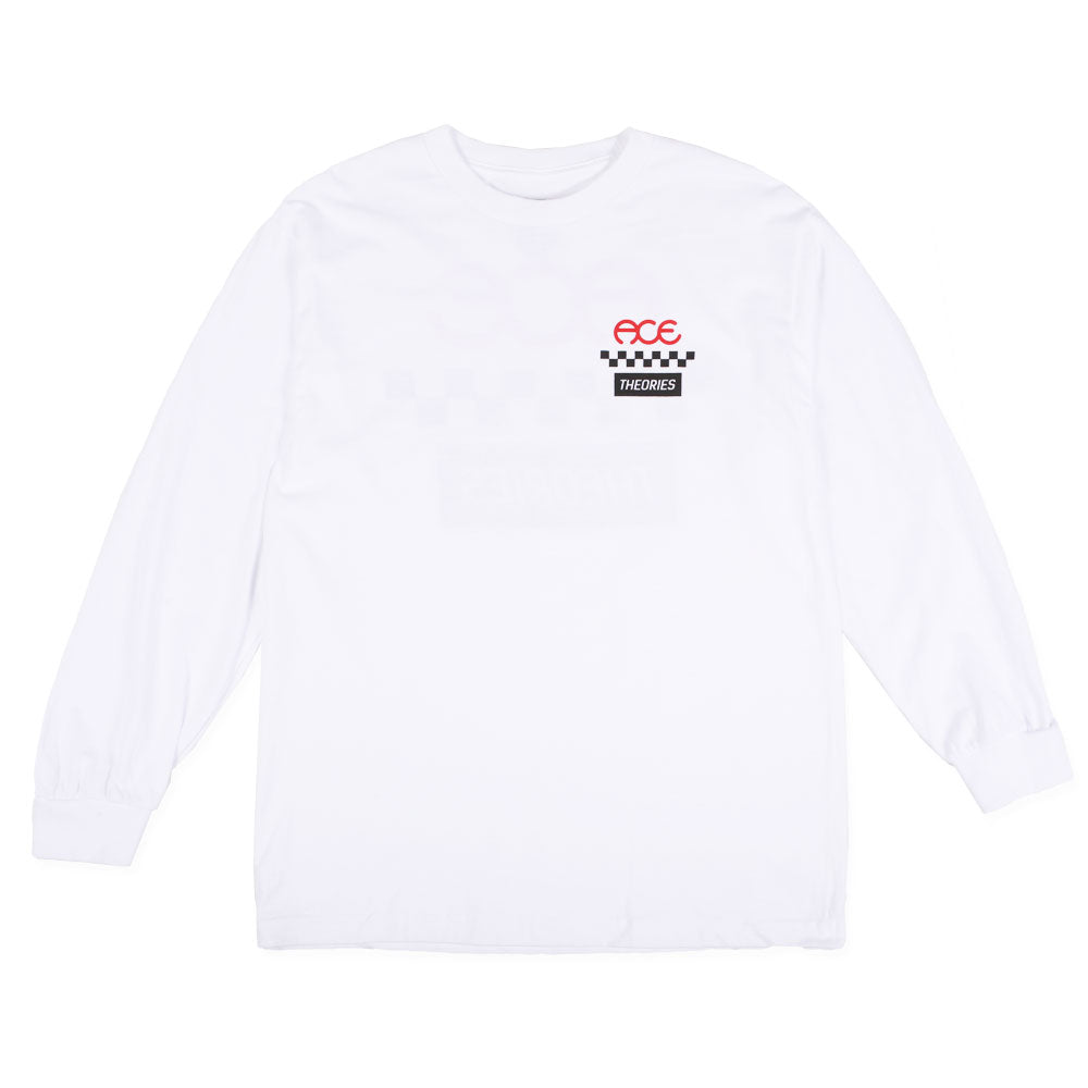 THEORIES X ACE L/S TEE WHITE