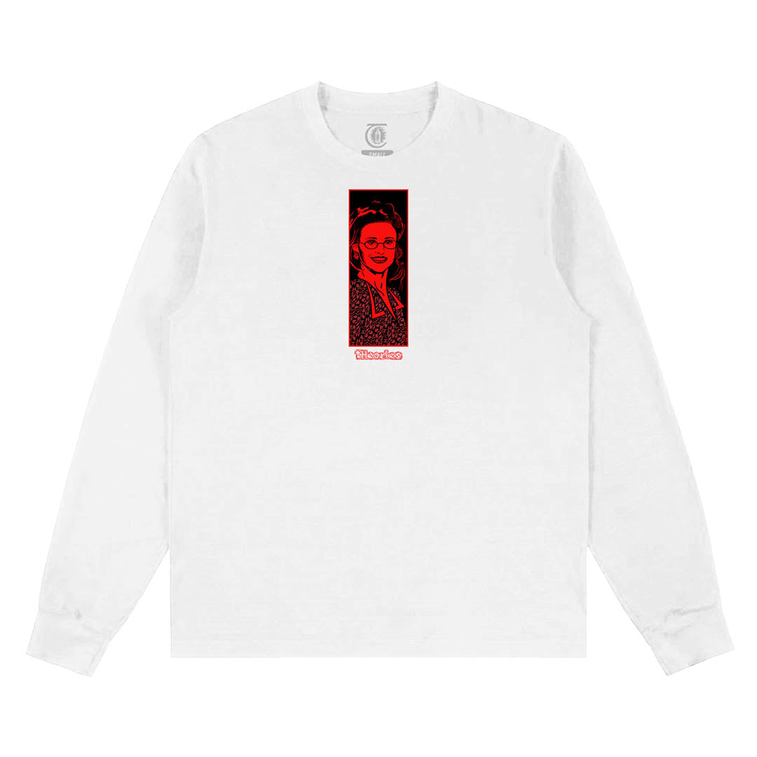 THEORIES QUEEN OF THE CASTLE L/S - WHITE - The Drive Skateshop
