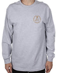 THEORIES LONGSLEEVE T-SHIRT CHAOS HEATHER GOLD - The Drive Skateshop