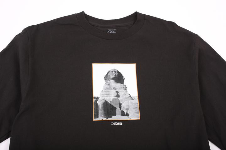 THEORIES L/S TEE- SPHINX BLACK - The Drive Skateshop