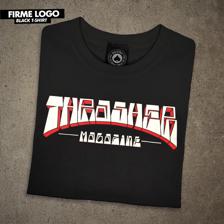 THRASHER T-SHIRT FIRME LOGO SS BLACK