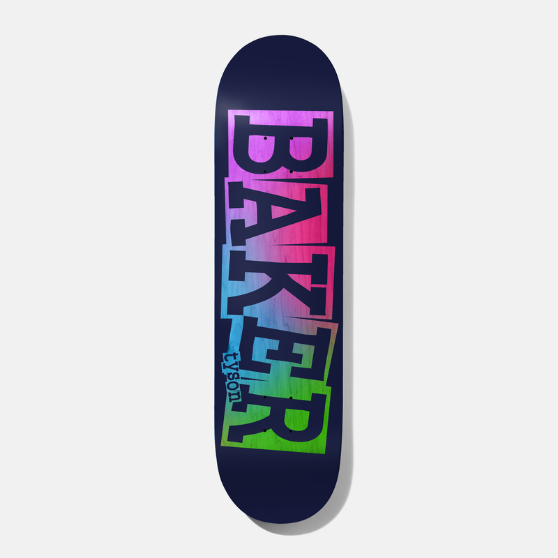 BAKER DECK - TYSON RIBBON NAVY RAINBOW (8.25") - The Drive Skateshop