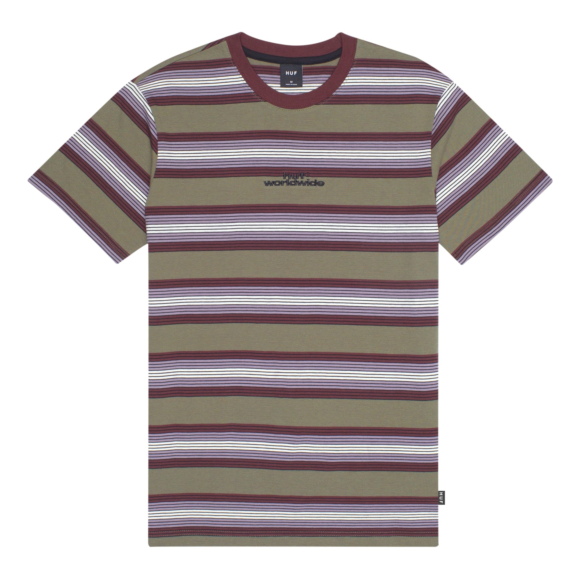 HUF TRAVIS SS KNIT TOP RAISIN - The Drive Skateshop