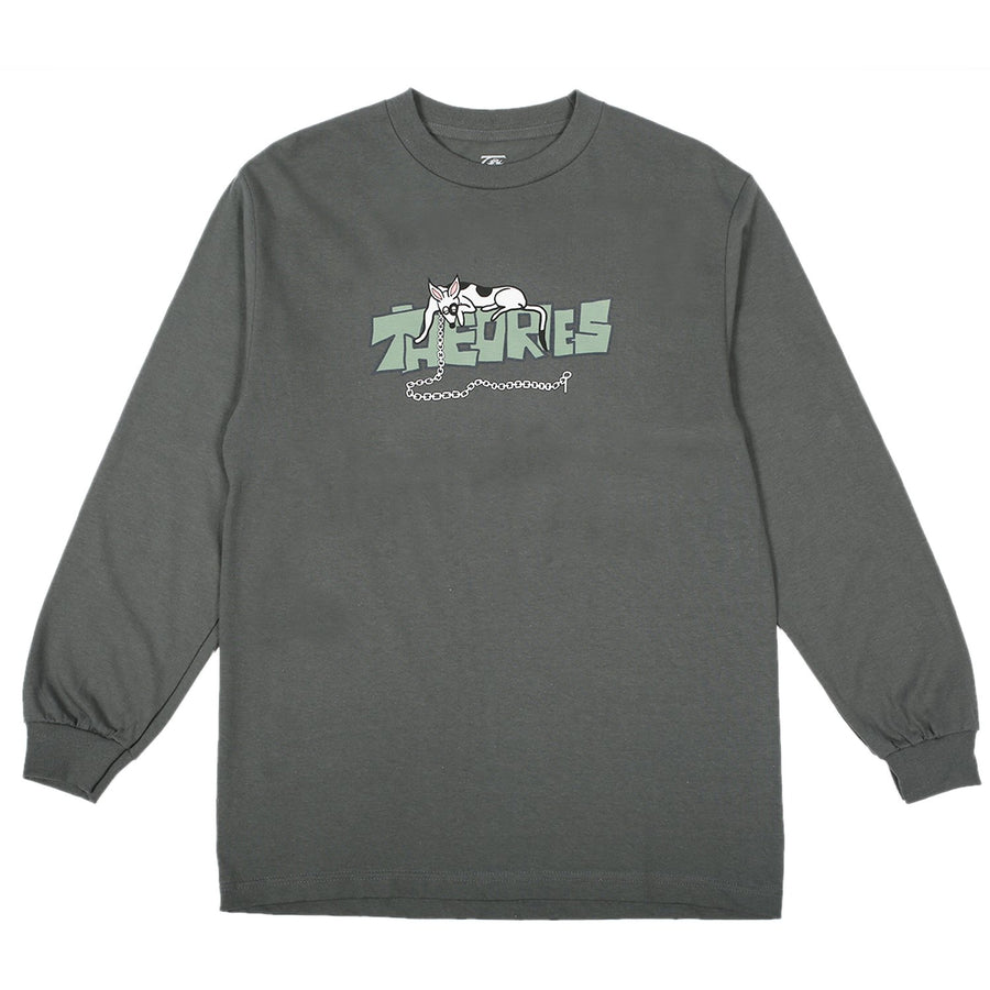 THEORIES LONG SLEEVE T-SHIRT PIANO TRAP PEWTER