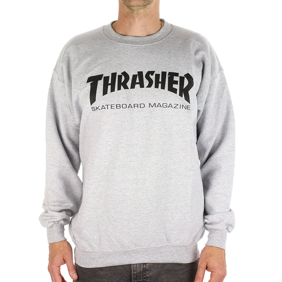 THRASHER SKATE MAG CREW GREY - The Drive Skateshop