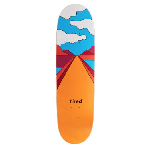 TIRED DECK YELLOW CURBED ROAD ON JOEL (8.625") - The Drive Skateshop