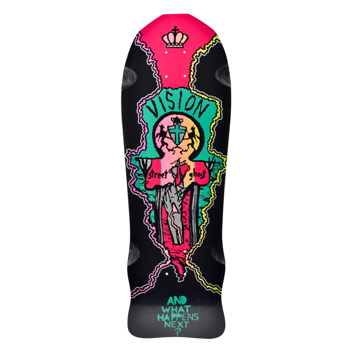 VISION DECK - STREET OLD GHOST BLACK (9.75&quot;)