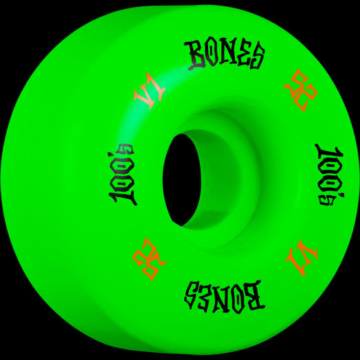 BONES WHEELS - 100&#39;S OG FORMULA GREEN 100A (52MM)