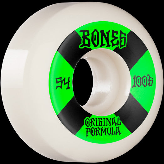 BONES 100&#39;S - BONES LOGO V5 SIDECUTS (52MM/54MM/55MM) - The Drive Skateshop