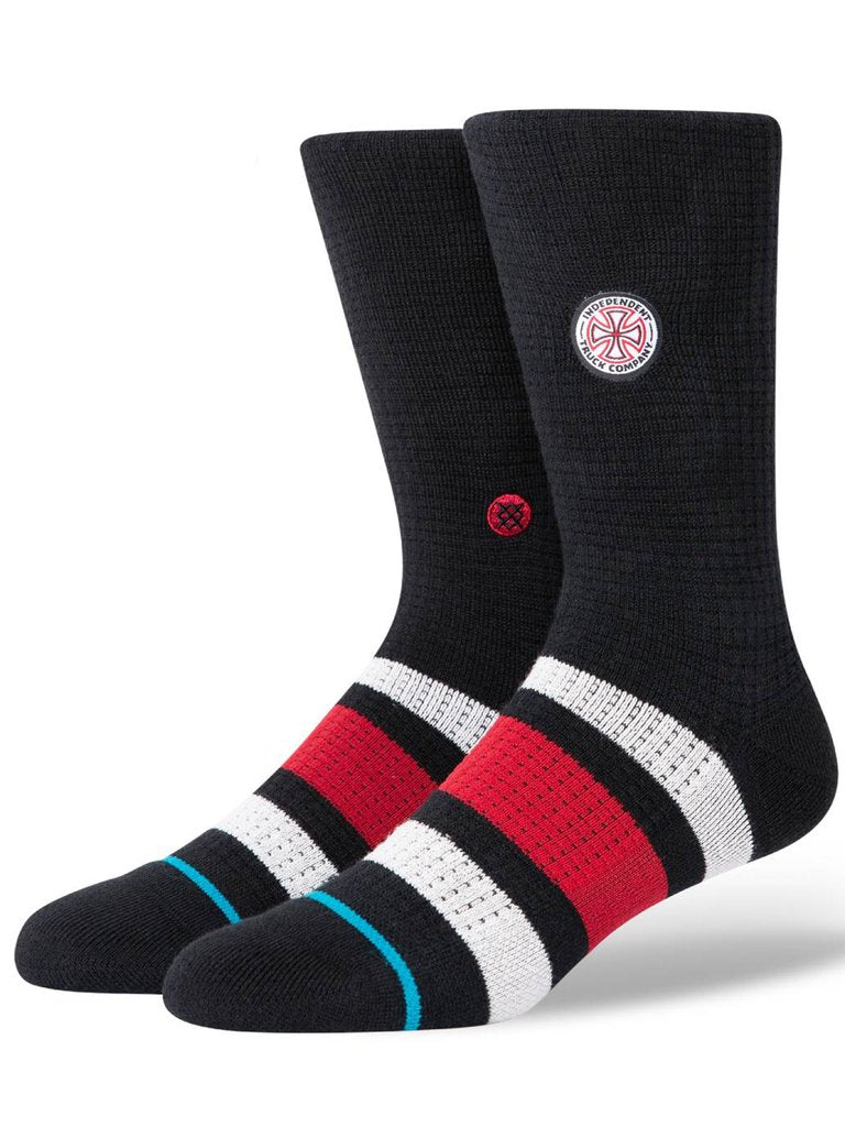 STANCE SOCKS X INDEPENDENT BLACK - The Drive Skateshop