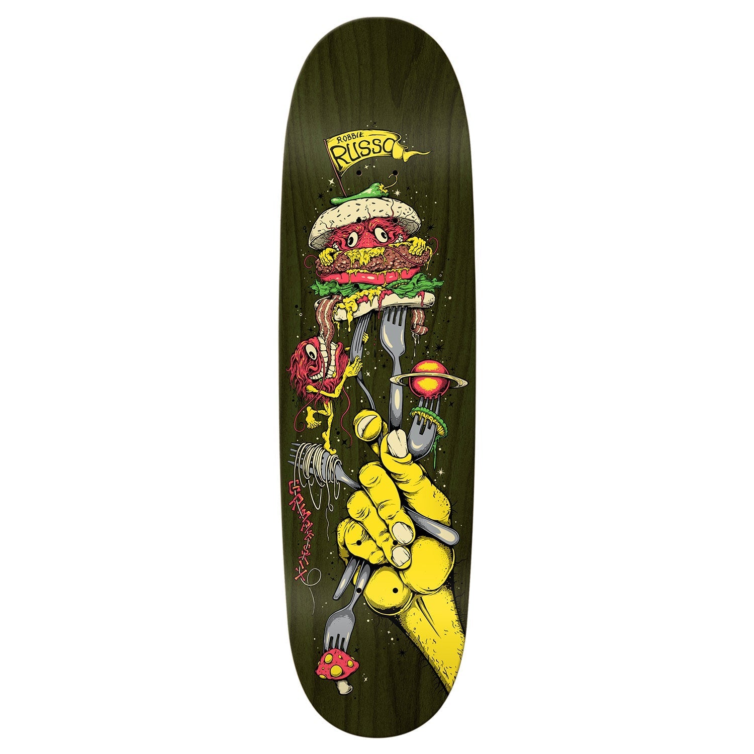 ANTIHERO DECK - RUSSO GUEST COOKIN' WITH GRIMPLE (8.75") - The Drive Skateshop