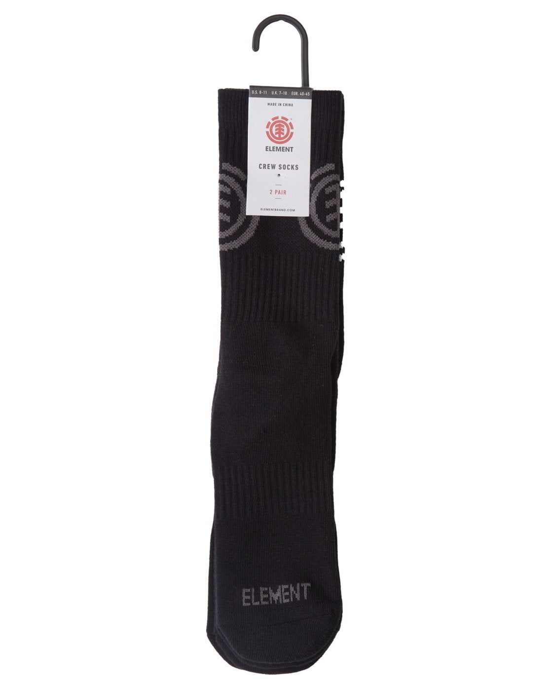 ELEMENT SOCKS FRONTBOARDED BLACK