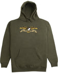 ANTIHERO EAGLE PULLOVER SWEATER ARMY