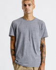 BRIXTON BASIC S/S PREM TEE - HEATHER GREY - The Drive Skateshop