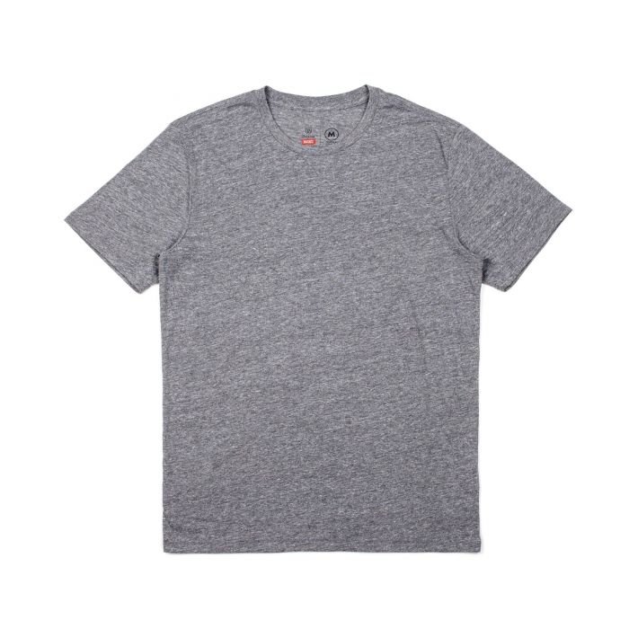 BRIXTON BASIC S/S PREM TEE - HEATHER GREY - The Drive Skateshop