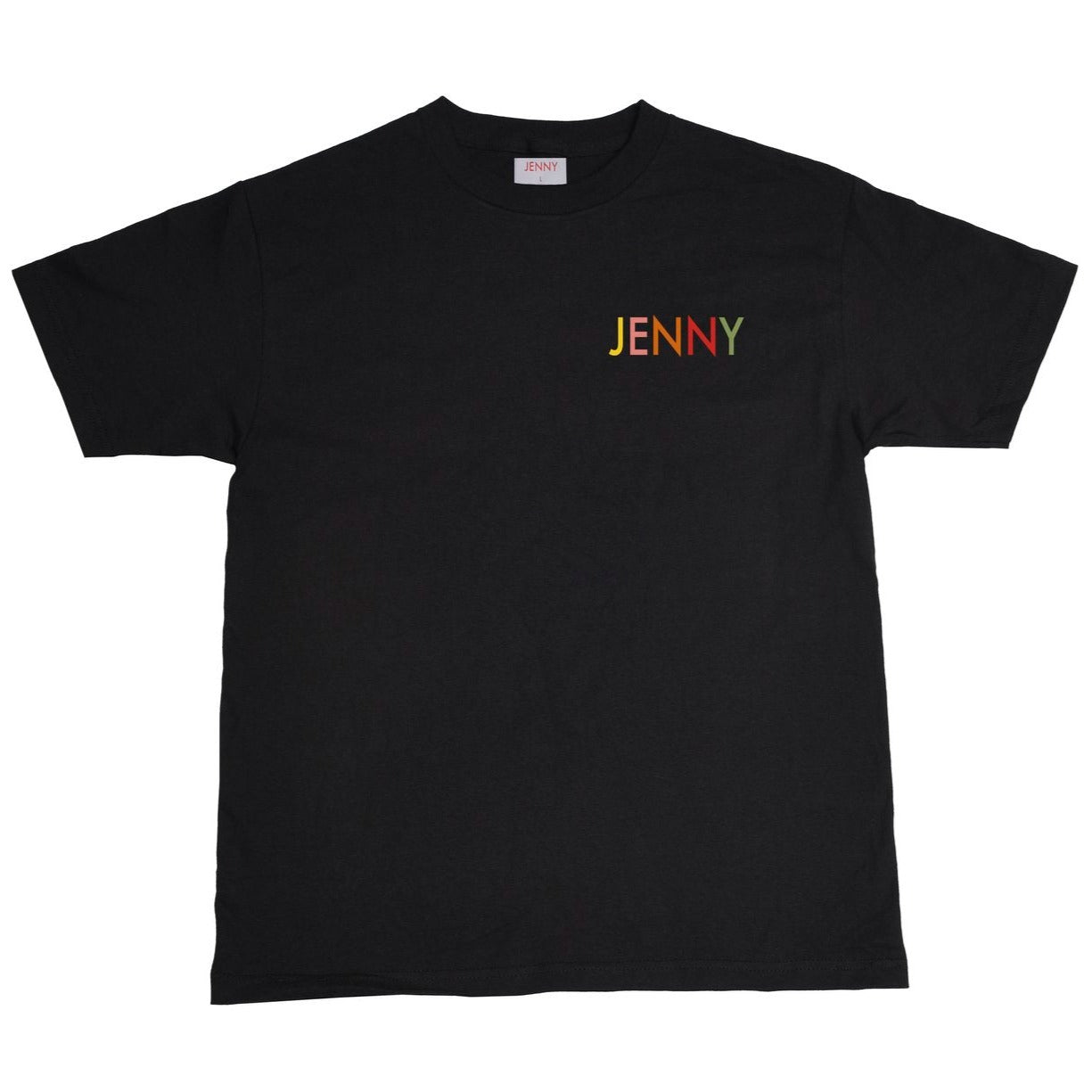 JENNY FLOWER SNEK T-SHIRT BLACK