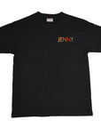 JENNY FLOWER SNEK T-SHIRT BLACK