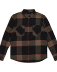 BOWERY L/S FLANNEL GREY/CHARCOAL - The Drive Skateshop