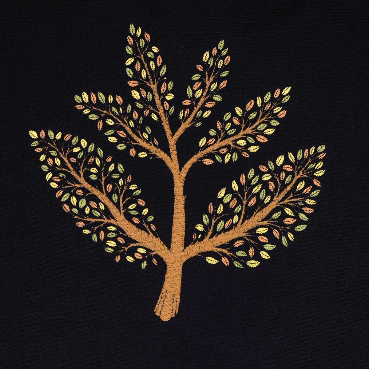 MAGENTA TREE PLANT HOODIE BLACK - The Drive Skateshop