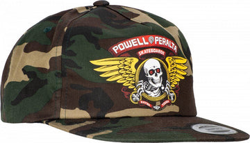 POWELL PERALTA CAP SNAPBACK - WINGED RIPPER CAMO - The Drive Skateshop