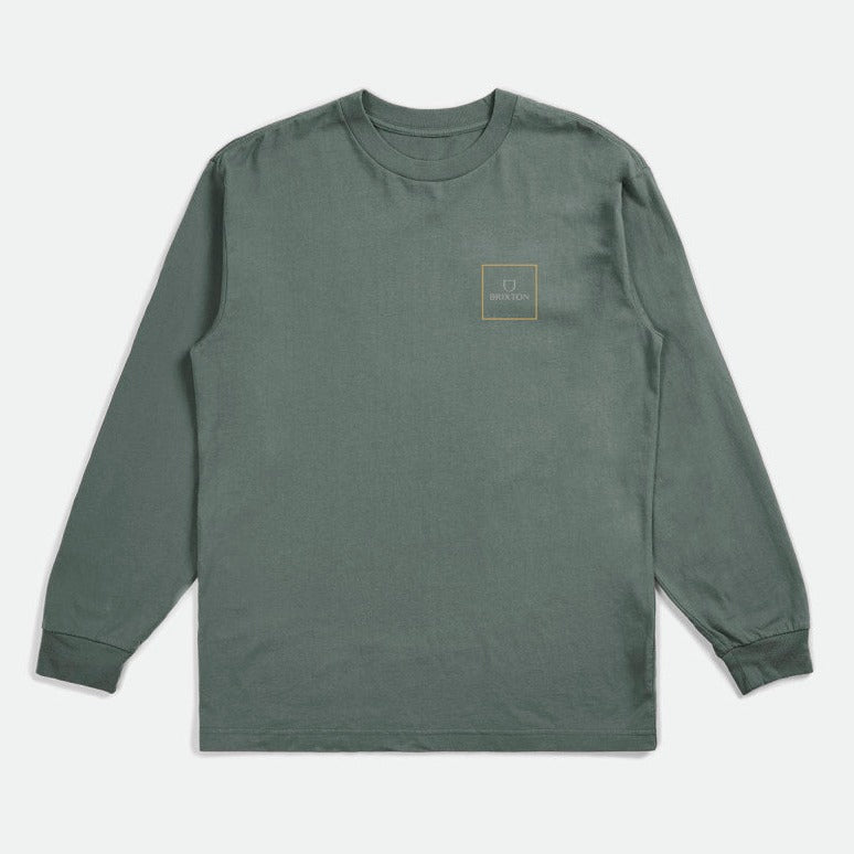 BRIXTON ALPHA SQUARE LONG SLEEVE DARK FOREST