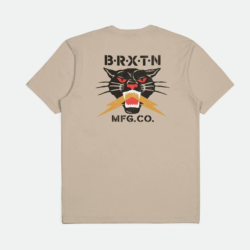 BRIXTON SPARKS TEE SMOKE GREY 