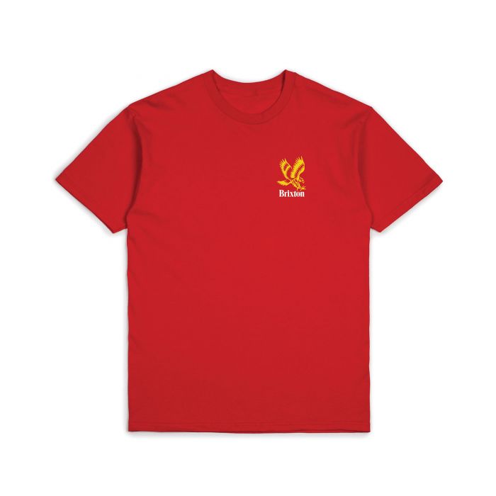 BRIXTON DESCENT S/S STT - RED - The Drive Skateshop