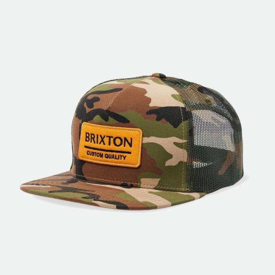 BRIXTON PALMER PROPER MP MESH CAP CAMO SURPLUS - The Drive Skateshop