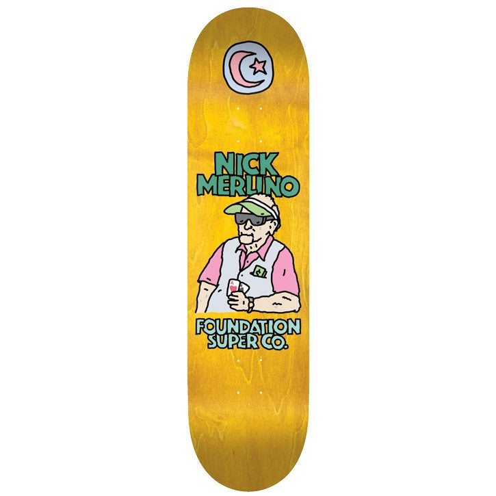 FOUNDATION DECK - OLD GUYS MERLINO (8.25&quot;) - The Drive Skateshop