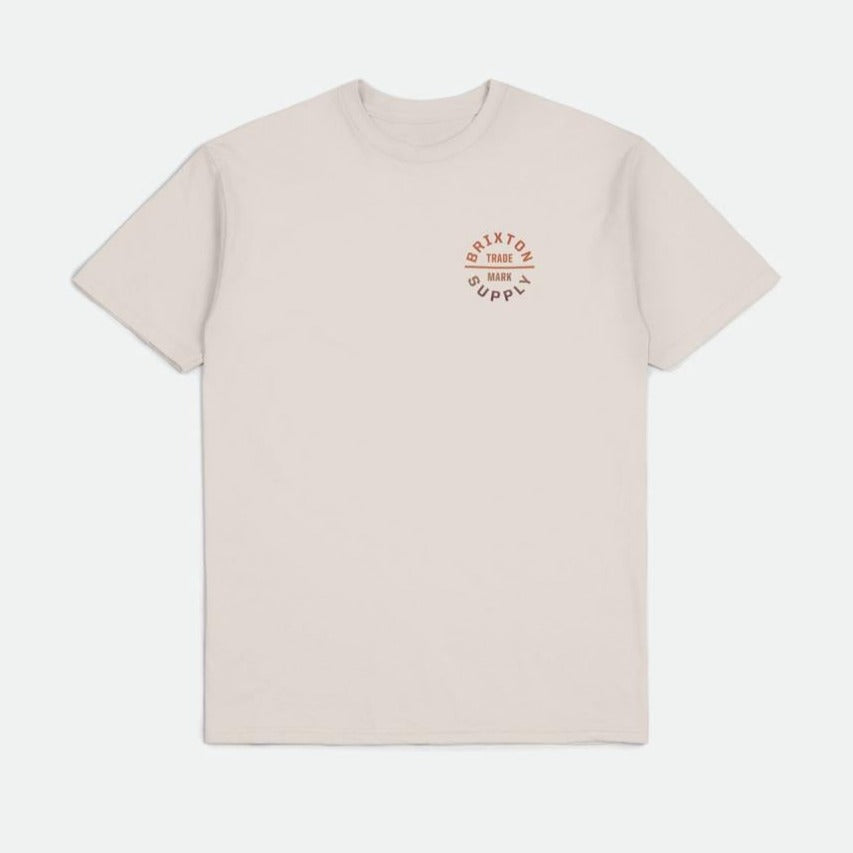 BRIXTON OATH V TEE CREAM/PARADISE GRADIENT