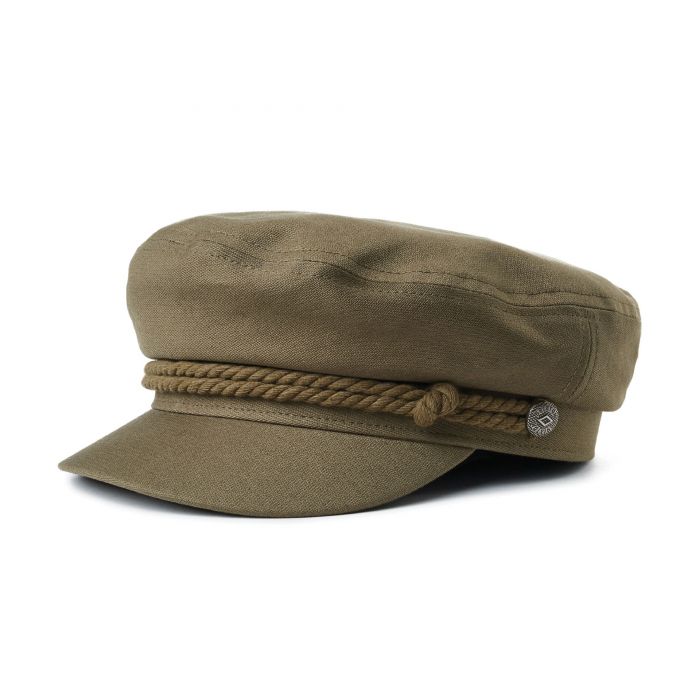 BRIXTON FIDDLER CAP - MILITARY OLIVE - 100% COTTON - The Drive Skateshop